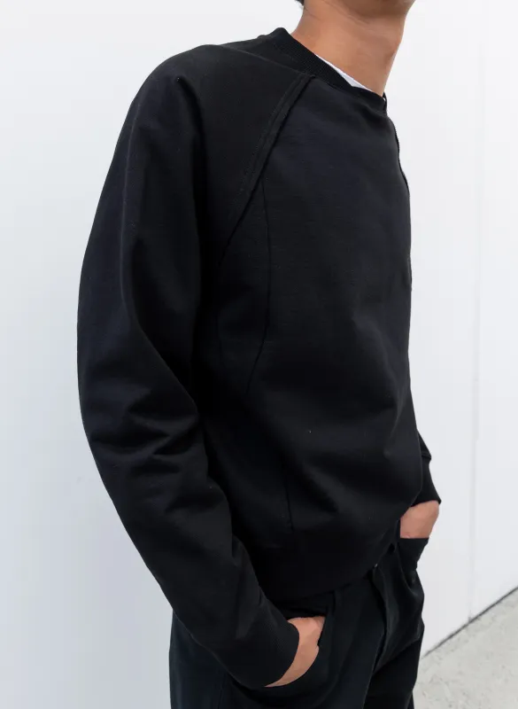 Layered Crewneck - Black made by Observe