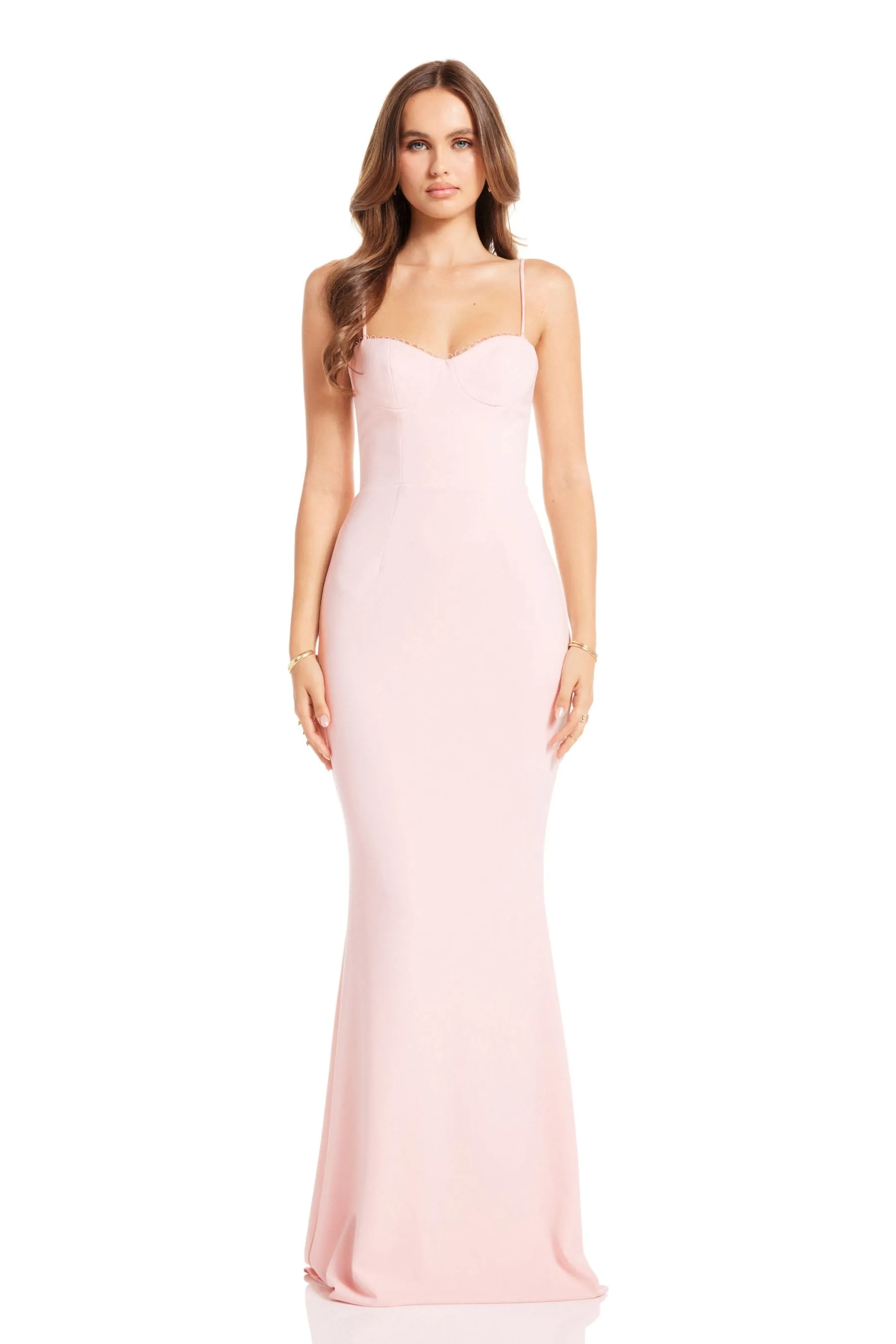 YASMIN GOWN IN BLUSH sold by Katie May