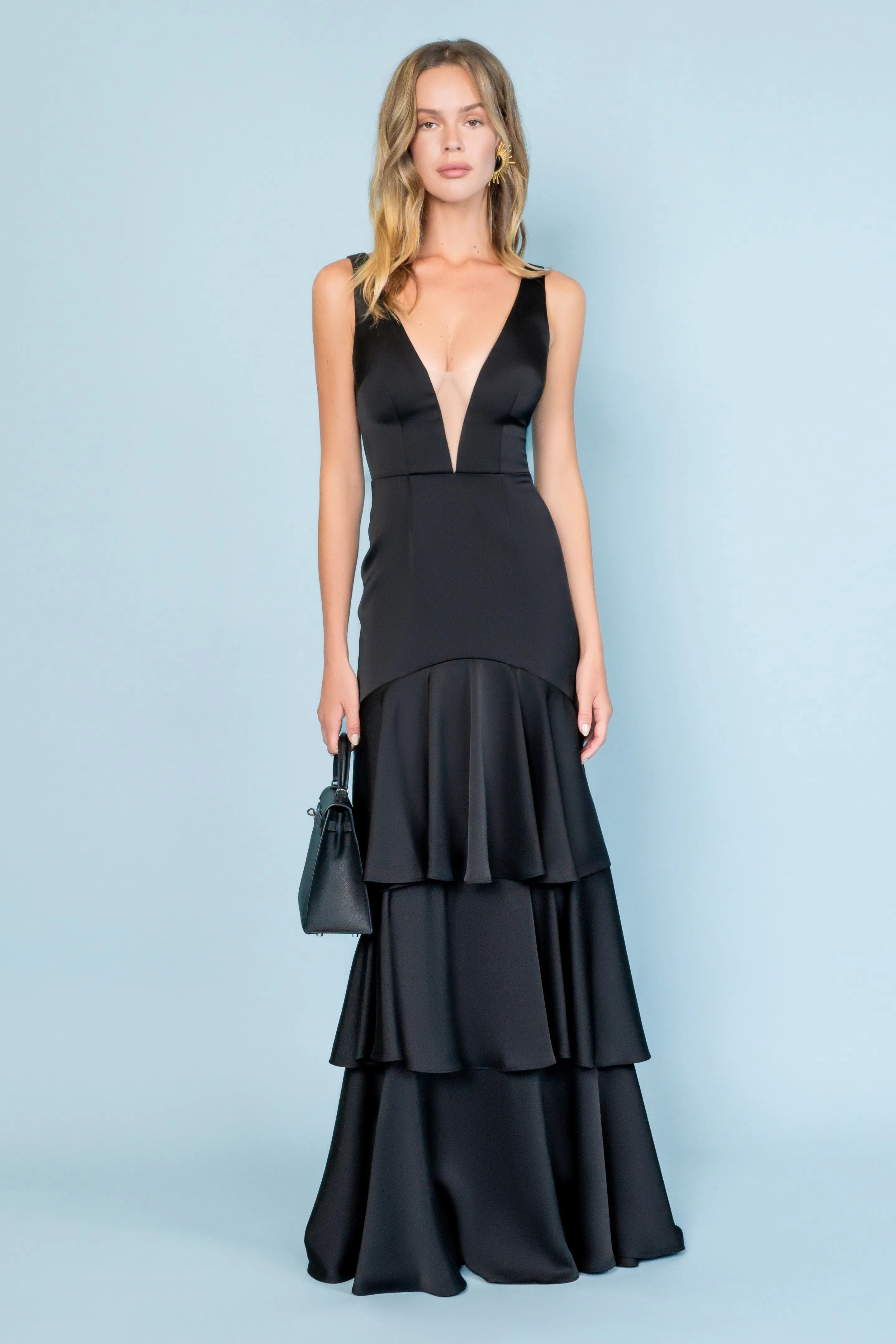OLD MONEY GOWN IN BLACK sold by Katie May product image thumbnail 5