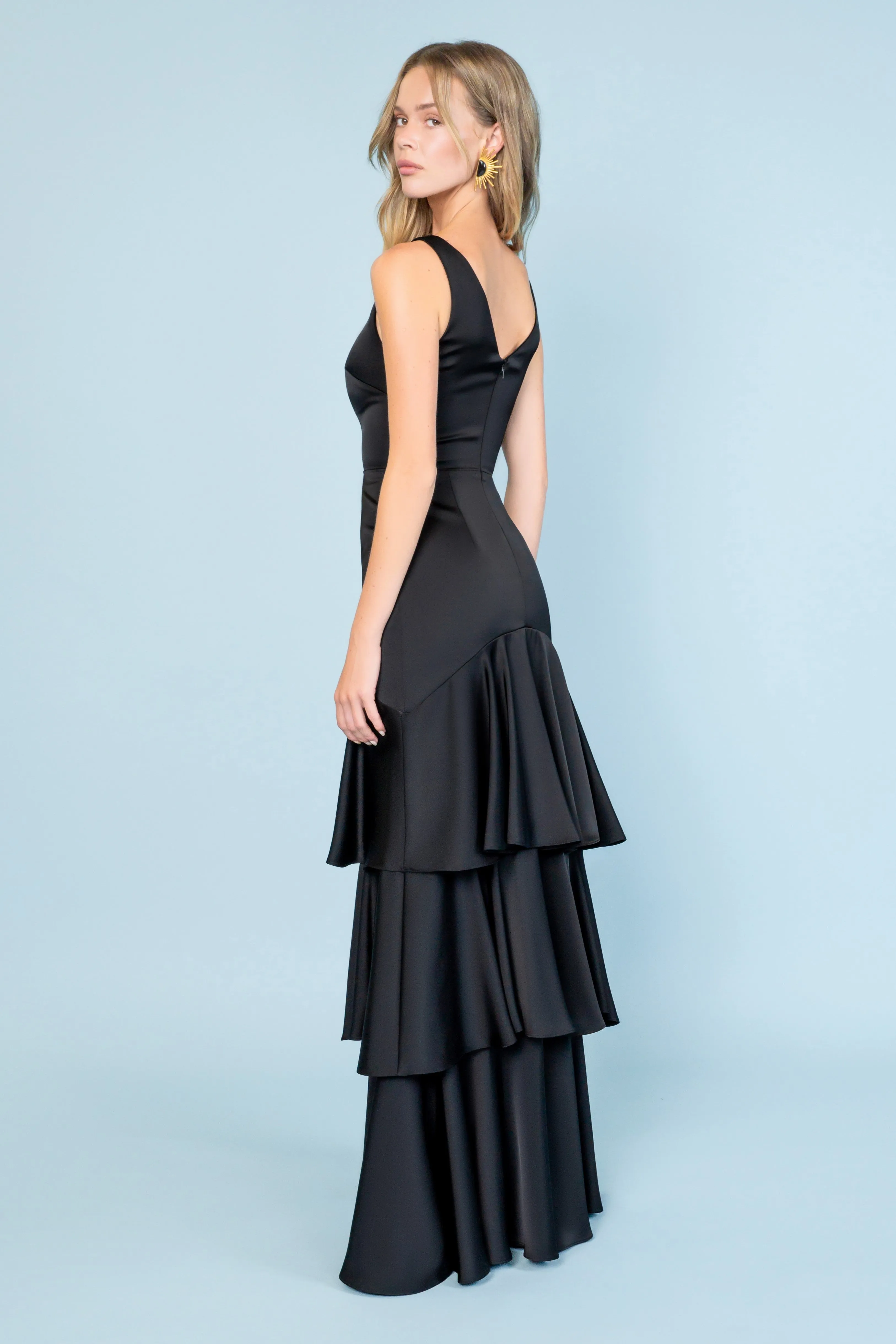 OLD MONEY GOWN IN BLACK sold by Katie May product image thumbnail 2
