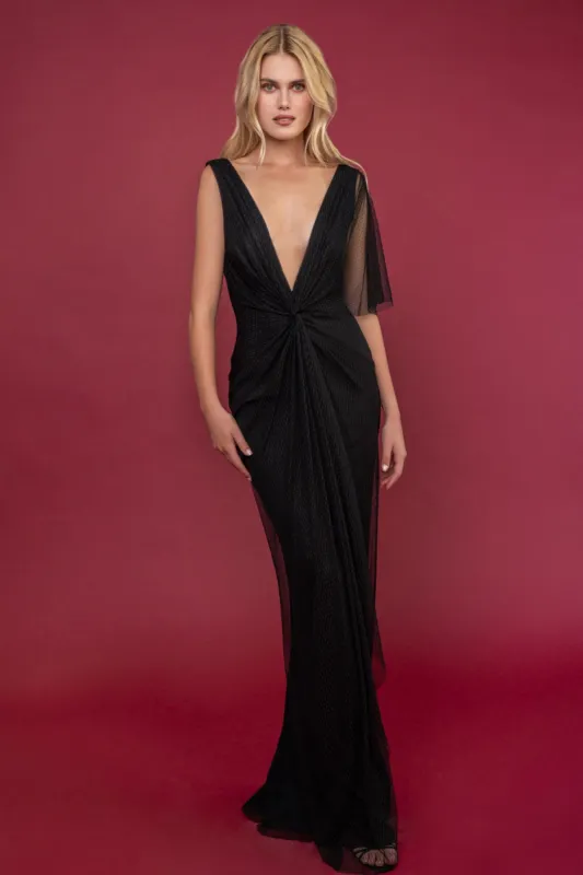 OLIVIA GOWN IN BLACK sold by Katie May