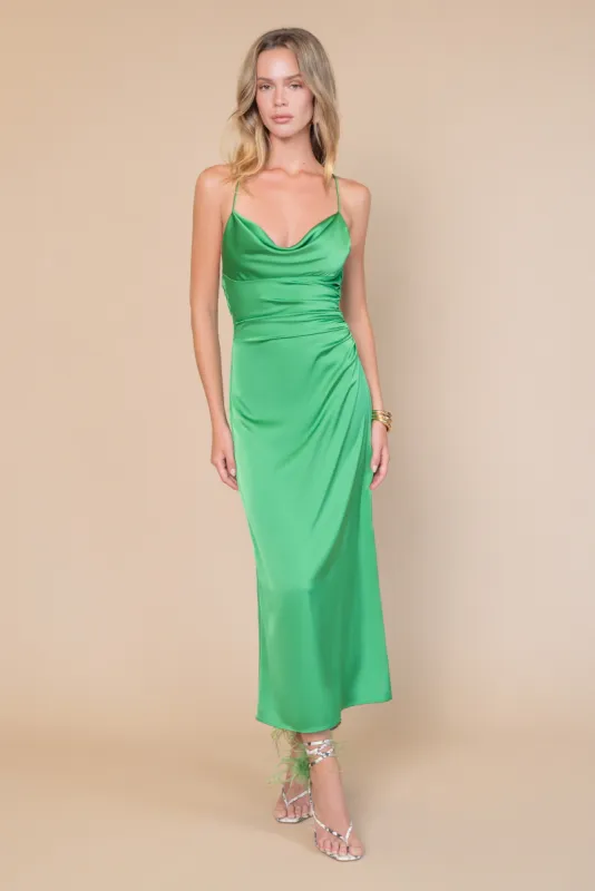 DANNI DRESS IN EMERALD sold by Katie May