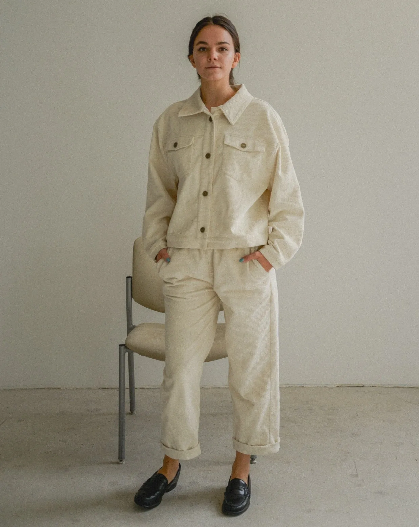The Cord Trouser - Crema sold by sonderhaus product image thumbnail 5