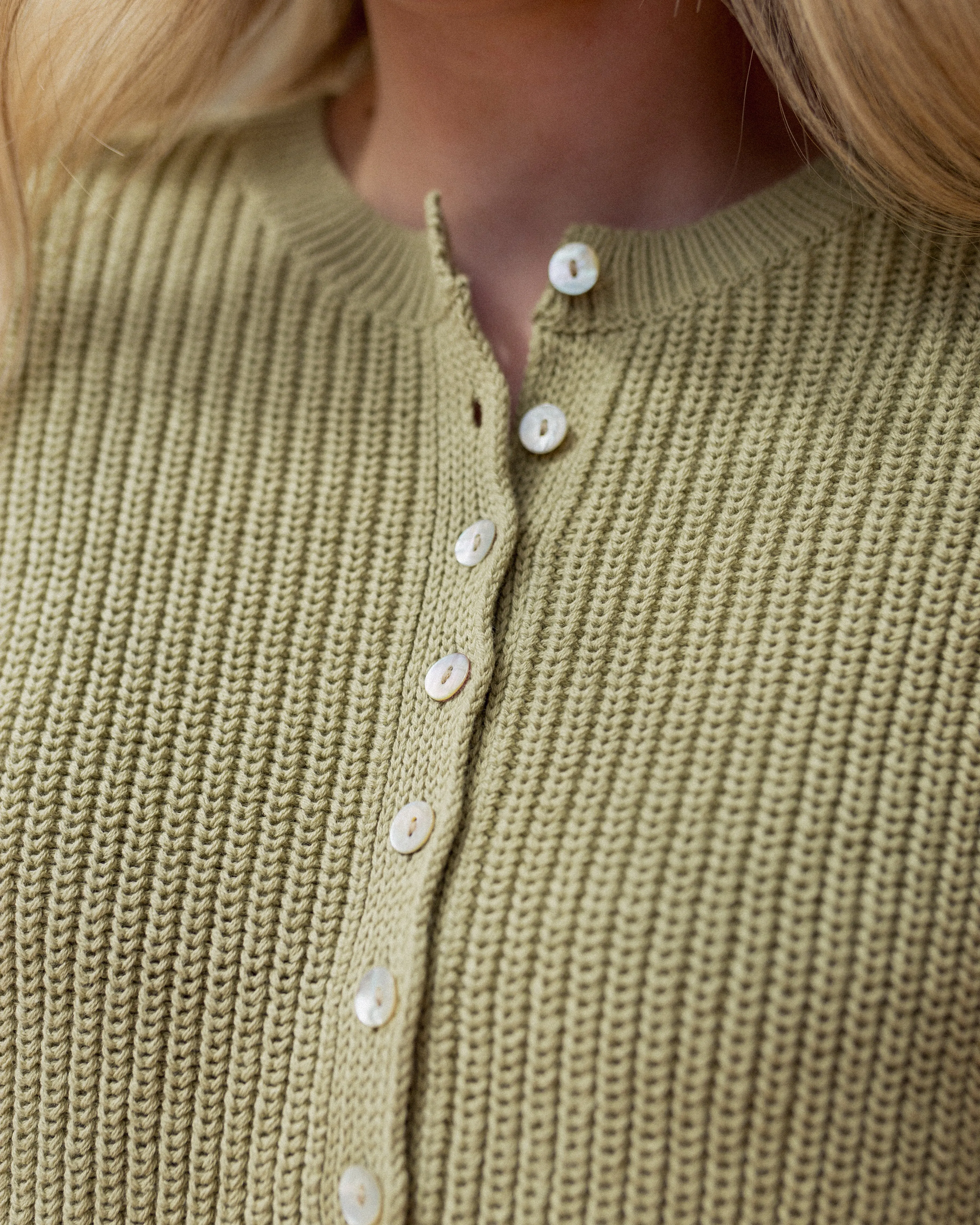 Coastal Cardigan in Sea Glass Green sold by sonderhaus product image thumbnail 5