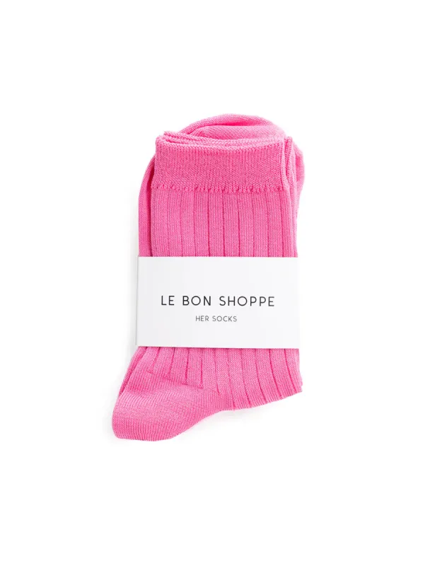 Her Socks - Bright Pink sold by sonderhaus