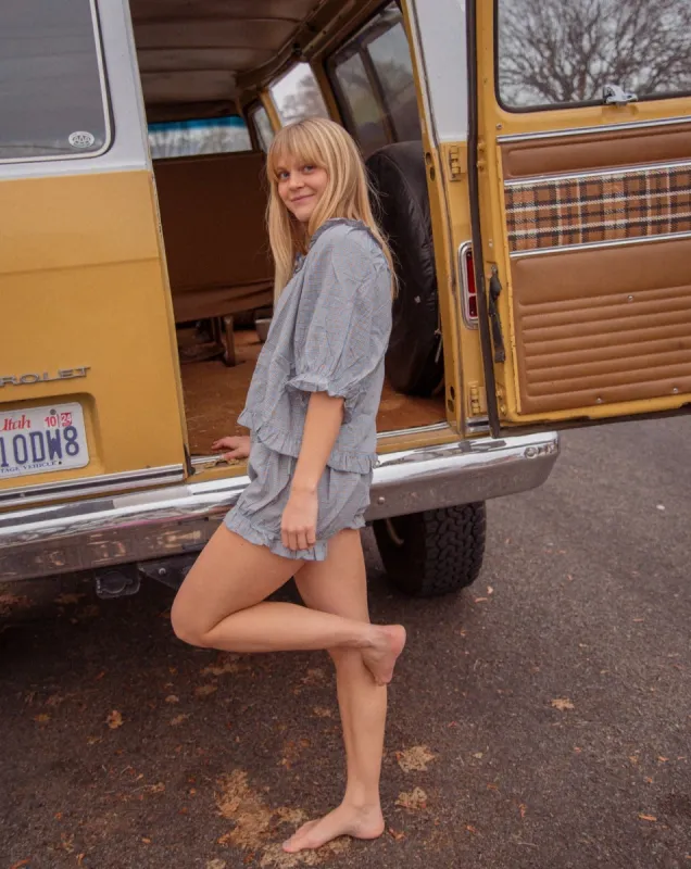 The Romeo Sleep Set - Blue Plaid sold by sonderhaus