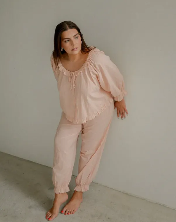 Seconds-Ophelia Pants-Soft Pink sold by sonderhaus