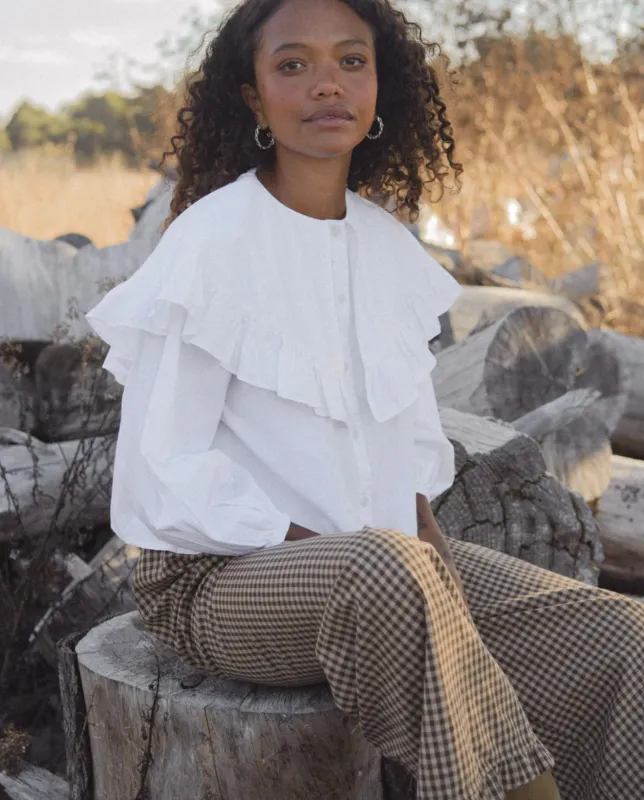 Seconds-Elizabeth Blouse-White sold by sonderhaus