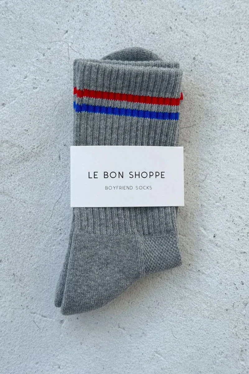 The Boyfriend Sock - True Grey sold by sonderhaus