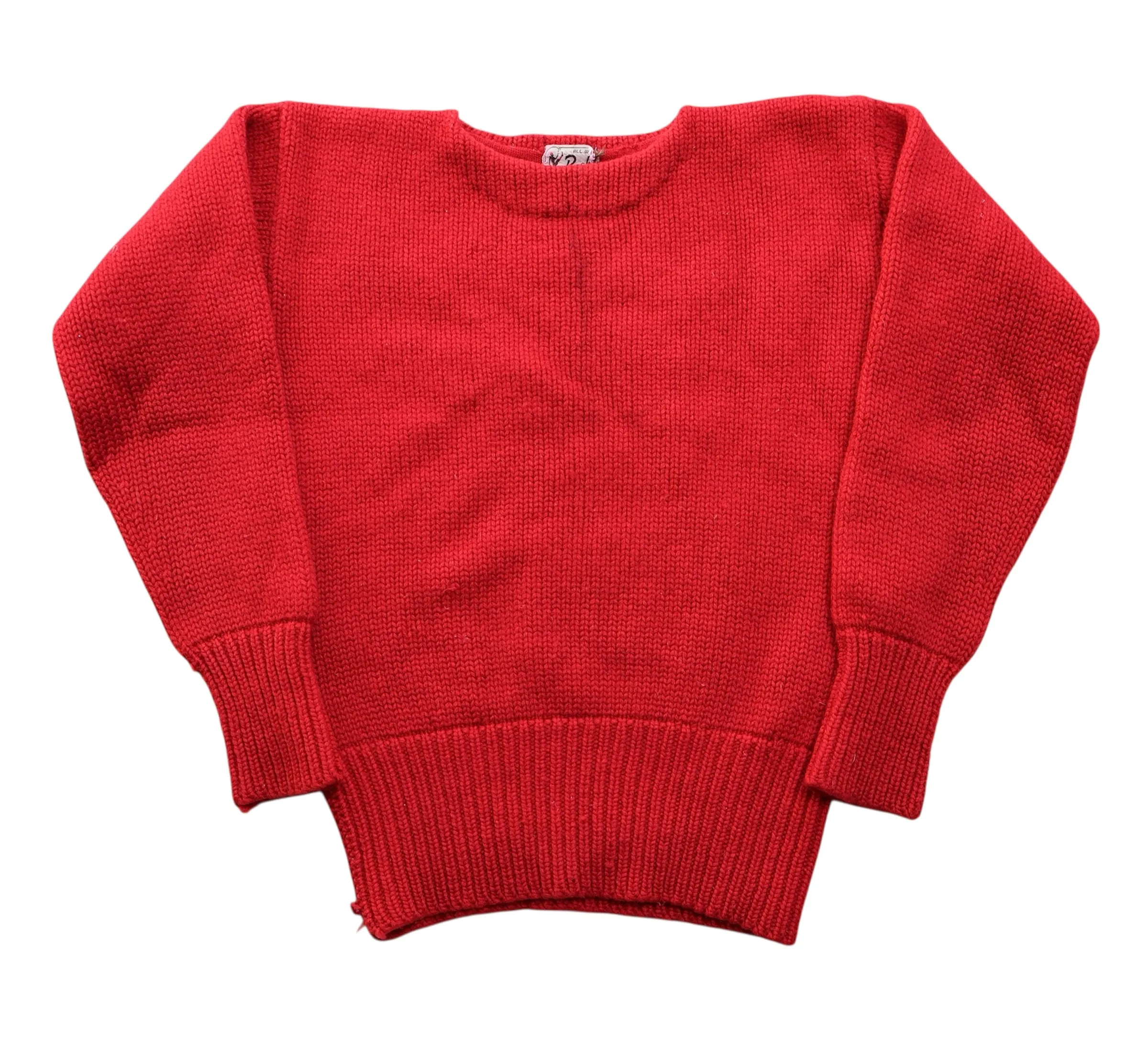 50's Wool Boat Neck Sweater sold by sonderhaus