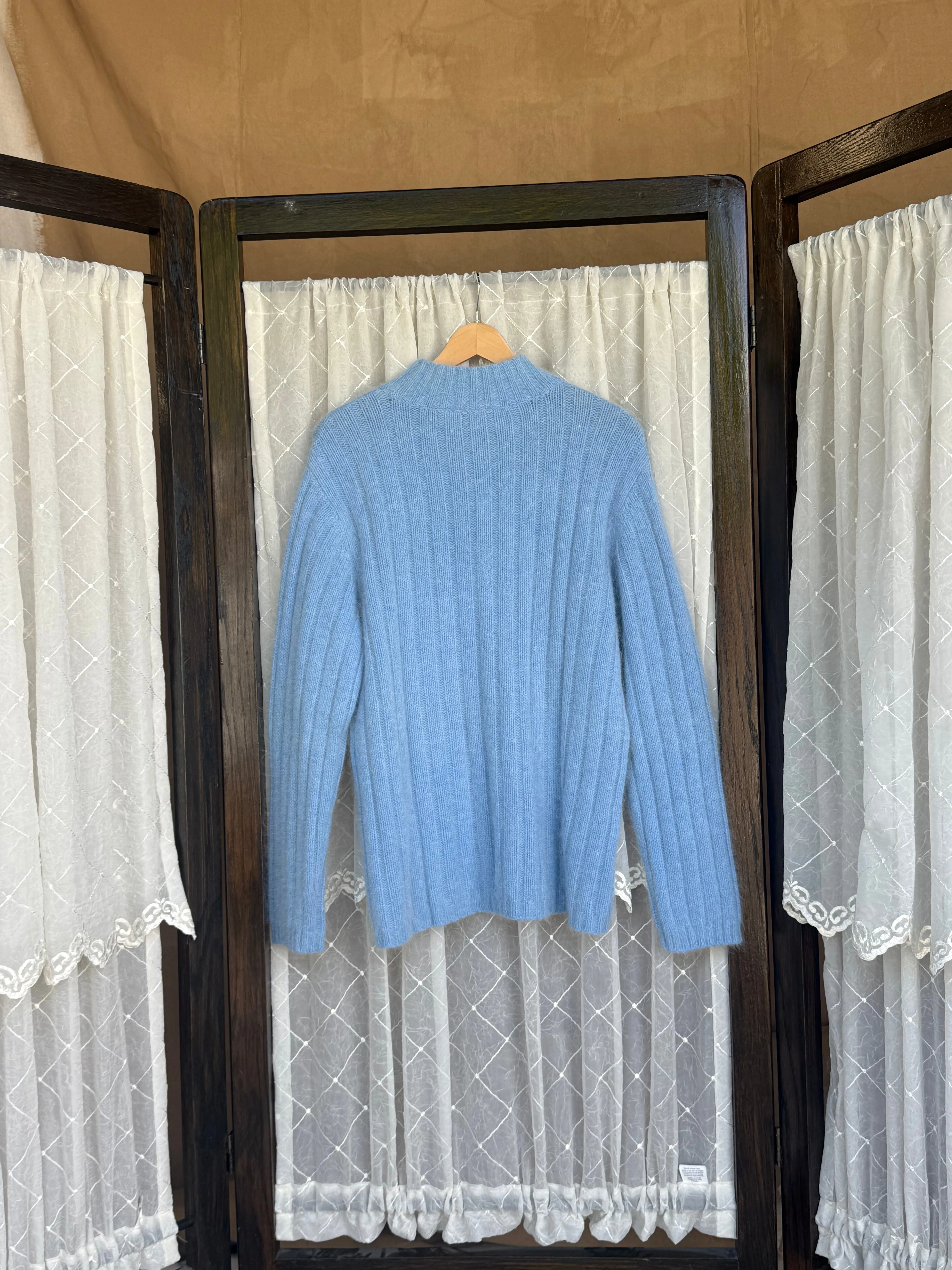 Blue Cable Knit Sweater sold by sonderhaus product image thumbnail 2