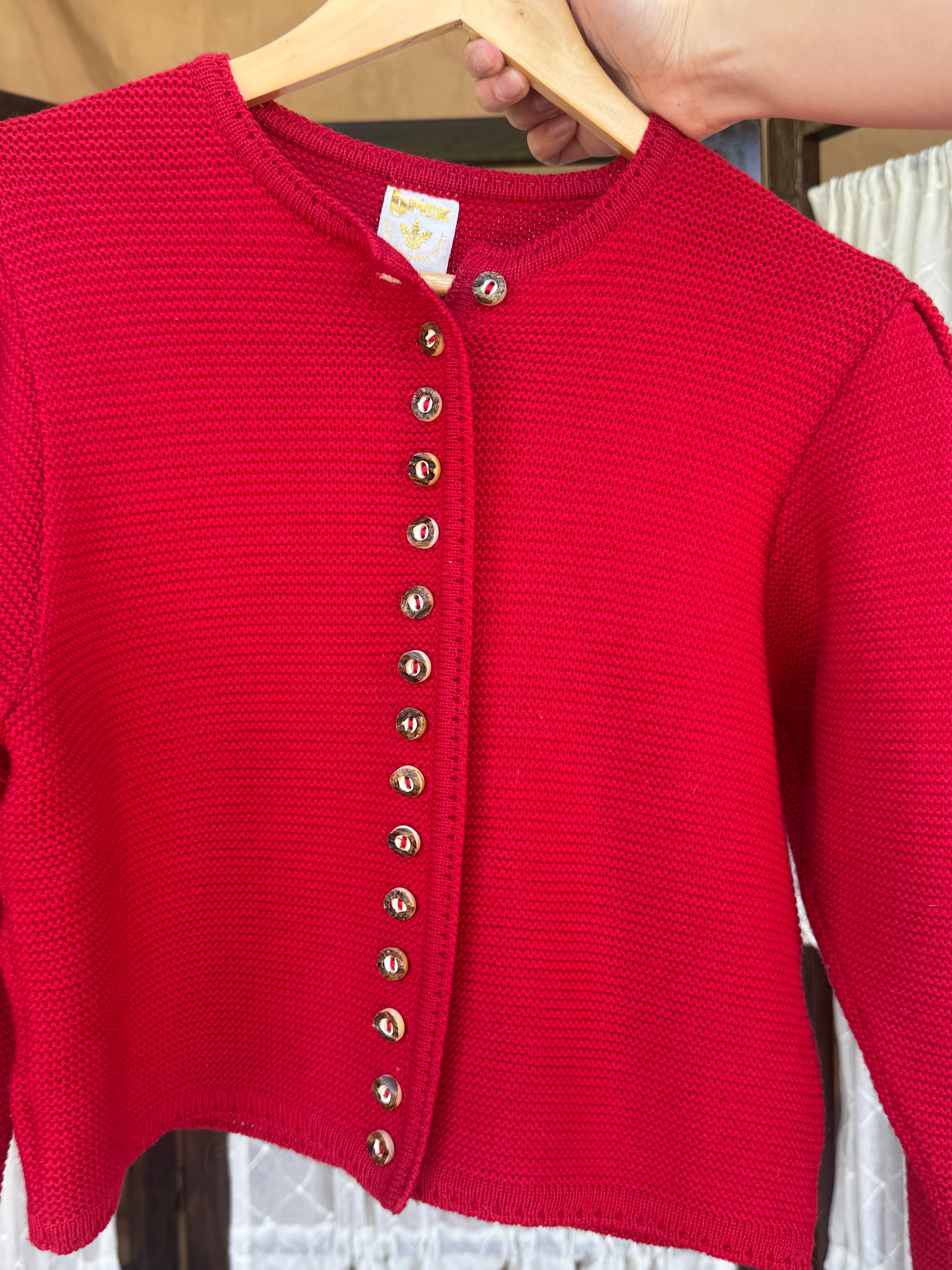 Red Cardigan Sweater sold by sonderhaus product image thumbnail 2