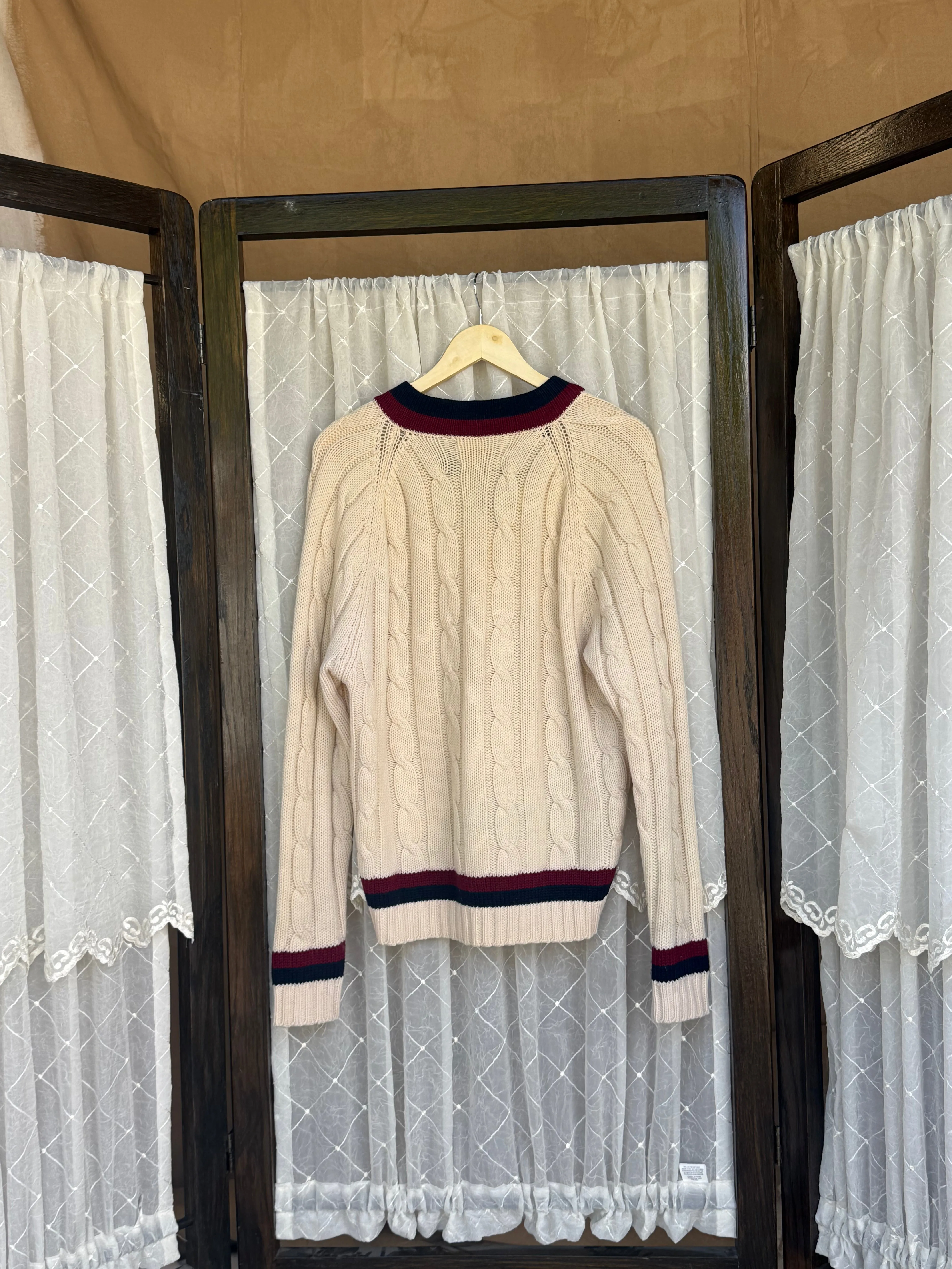 1970’s US Davis Cup Tennis 100% Wool Sweater sold by sonderhaus product image thumbnail 2