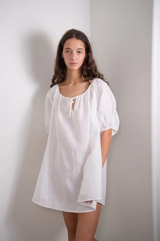 Lawn Dress in White made by sonderhaus