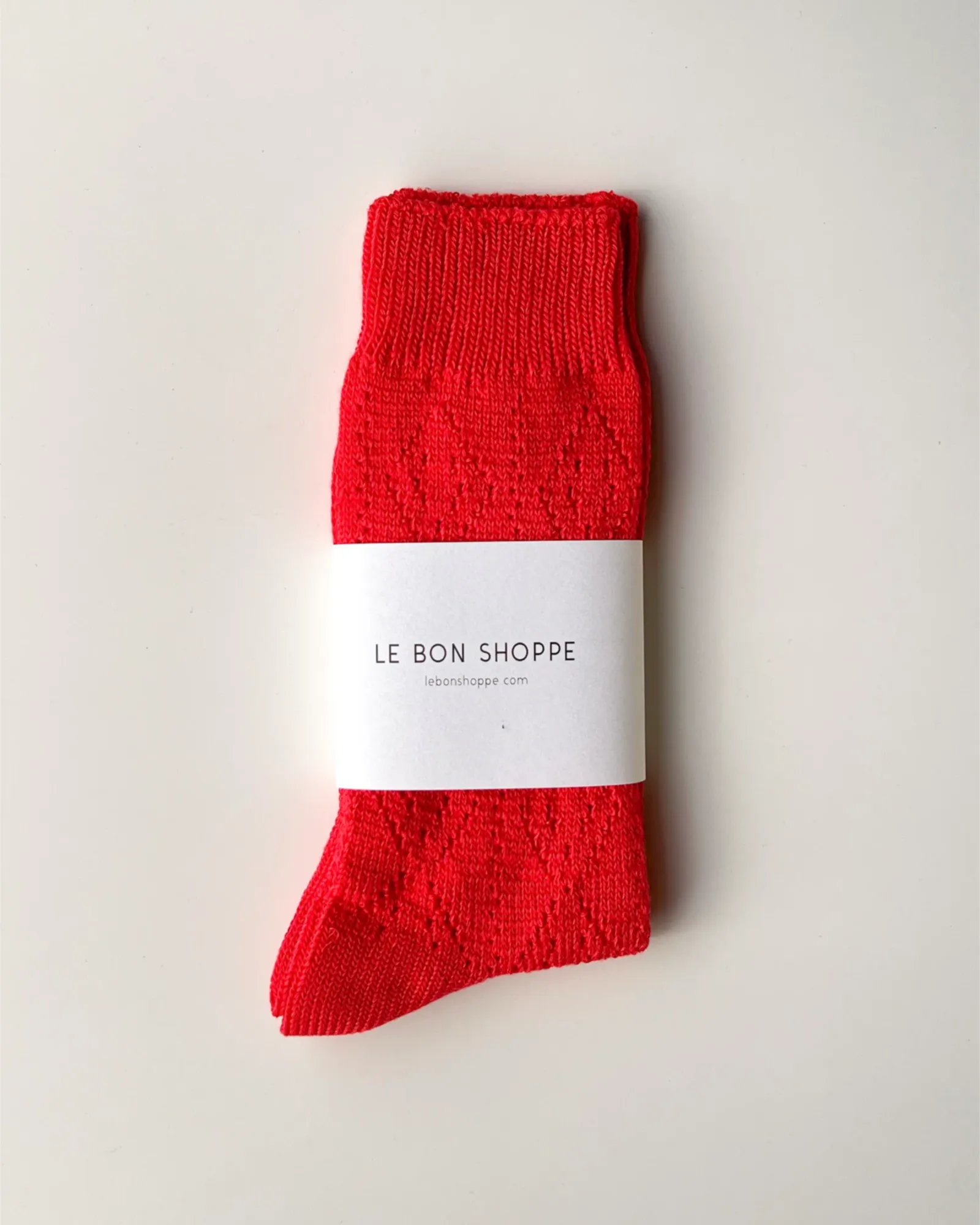 Modal Eyelet Socks - Poppy Red sold by sonderhaus product image thumbnail 3
