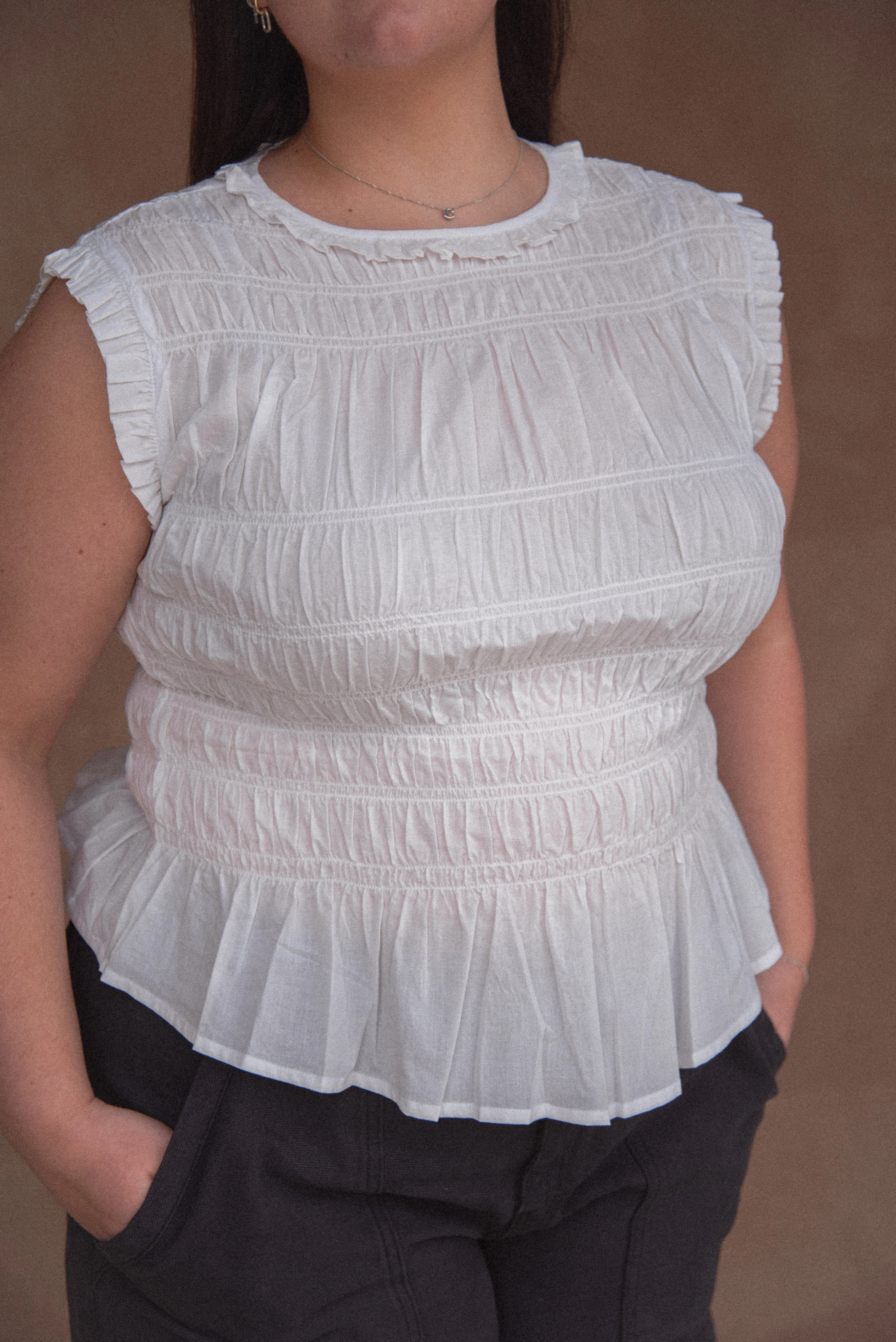 Malia Tank in White sold by sonderhaus product image thumbnail 4
