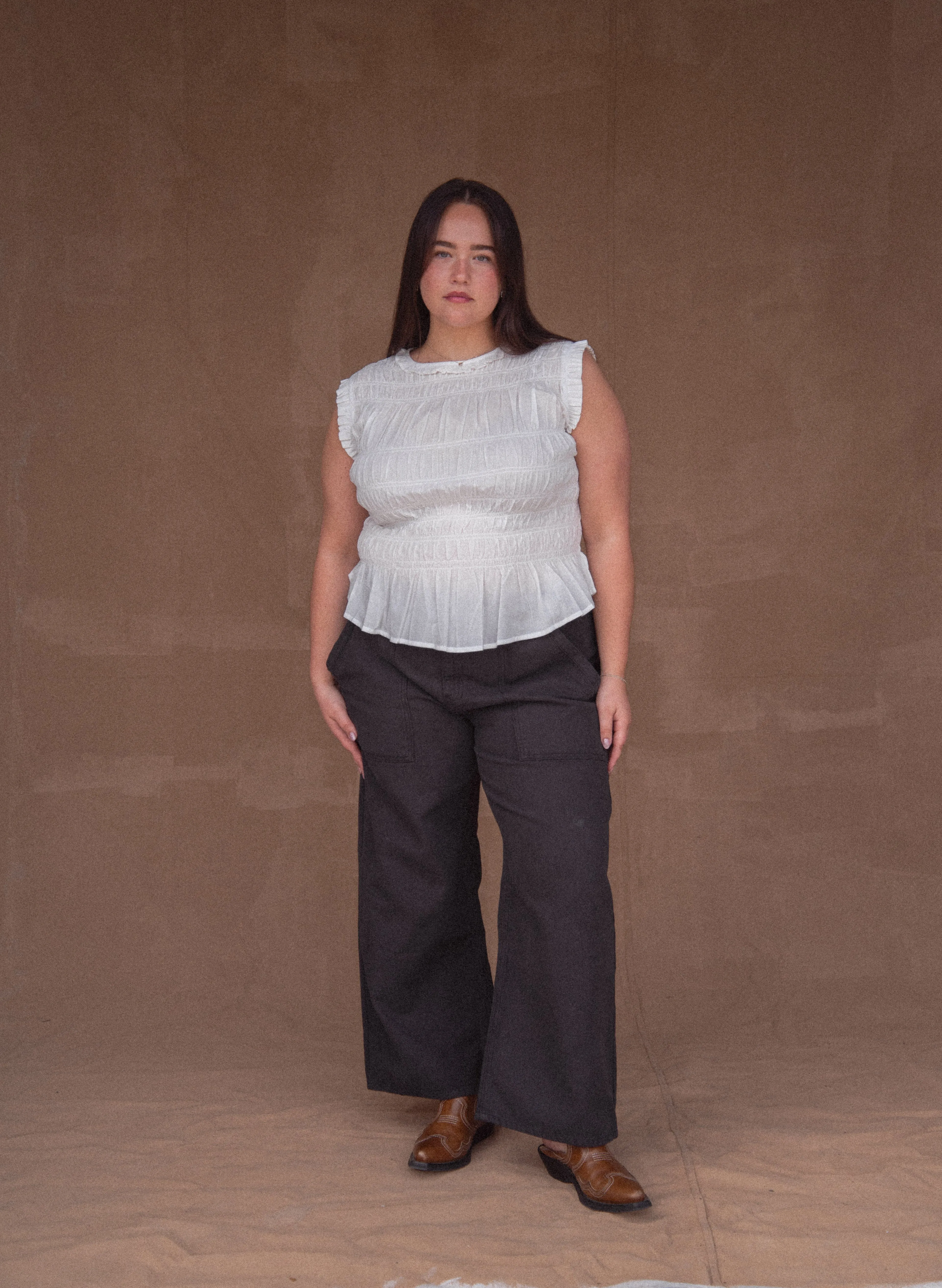 Malia Tank in White sold by sonderhaus product image thumbnail 3