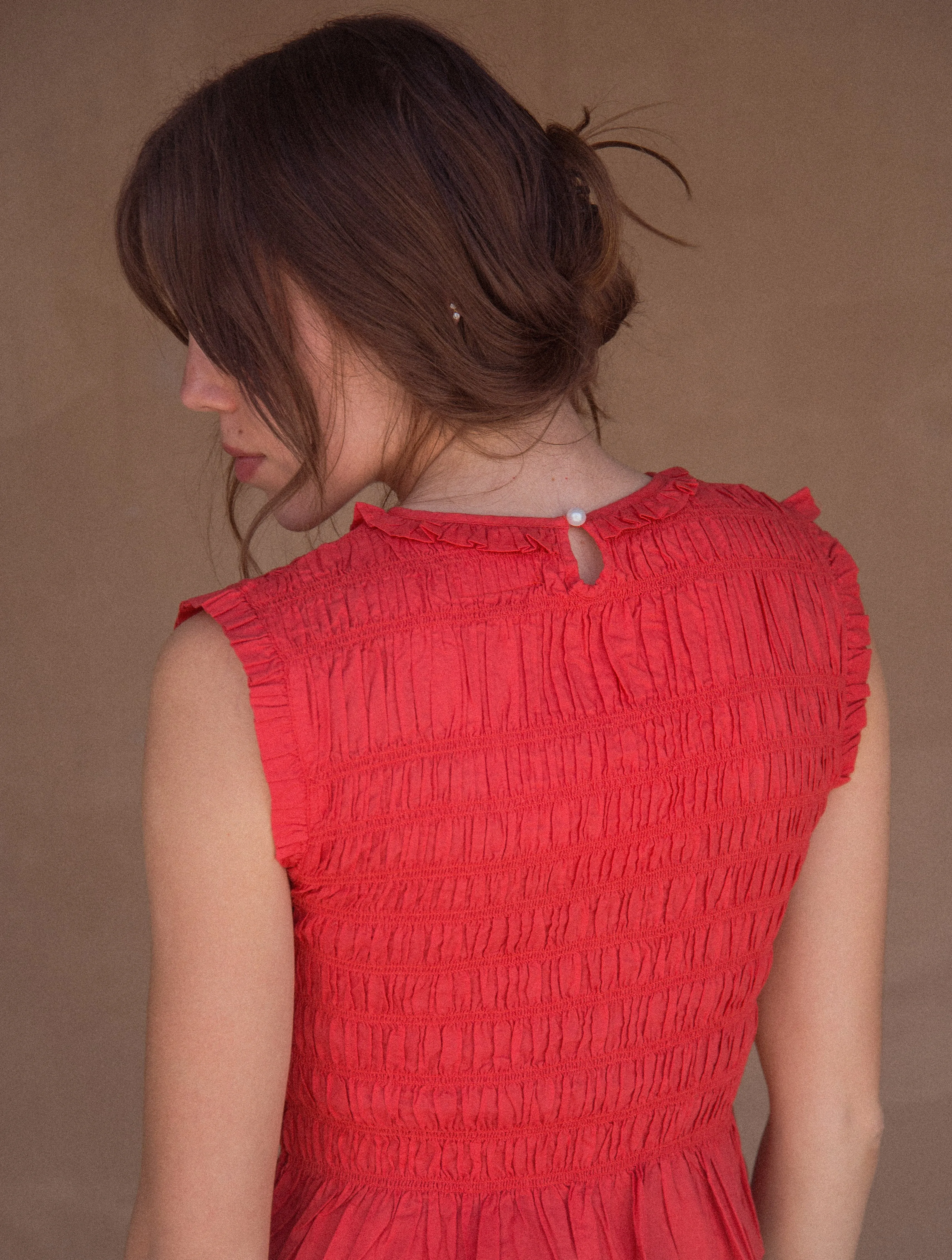 Malia Tank in Cherry Red sold by sonderhaus product image thumbnail 3