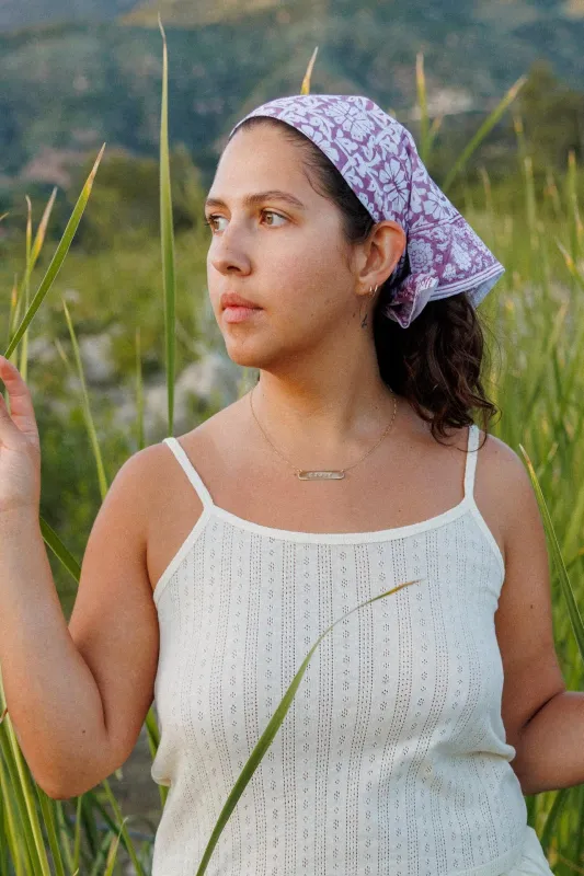 Cotton Bandana in Plum made by sonderhaus