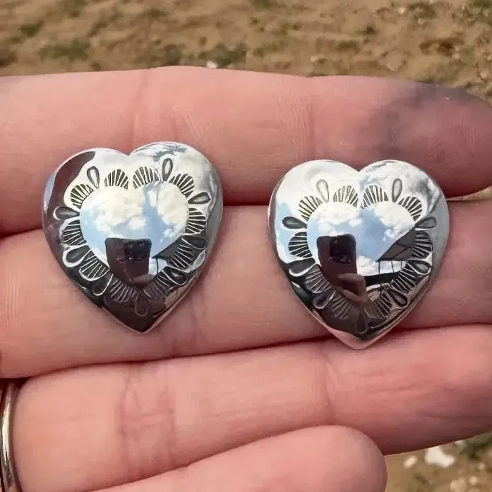 Heart Concho Earrings sold by sonderhaus