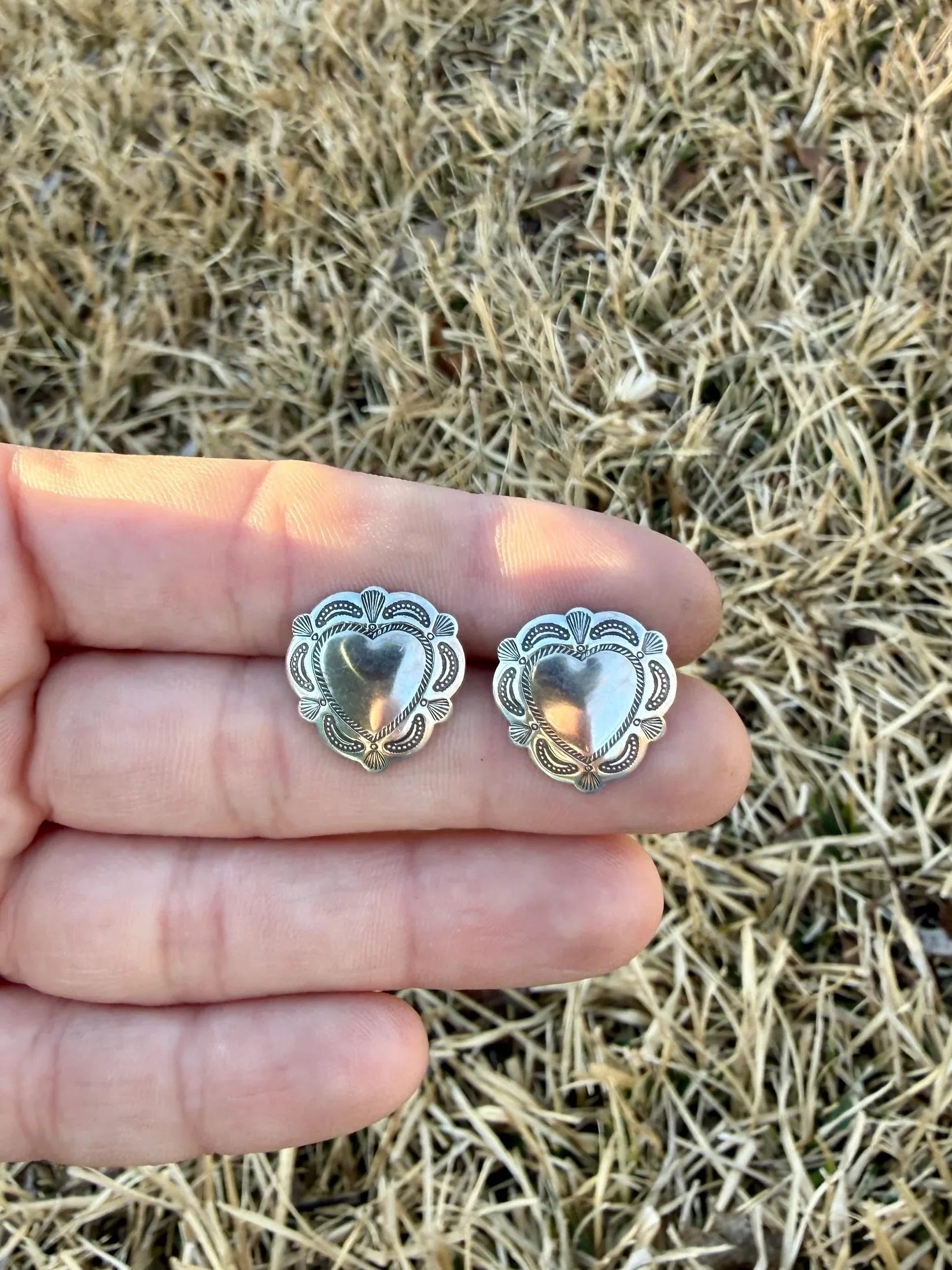 Heart Concho Earrings sold by sonderhaus product image thumbnail 3