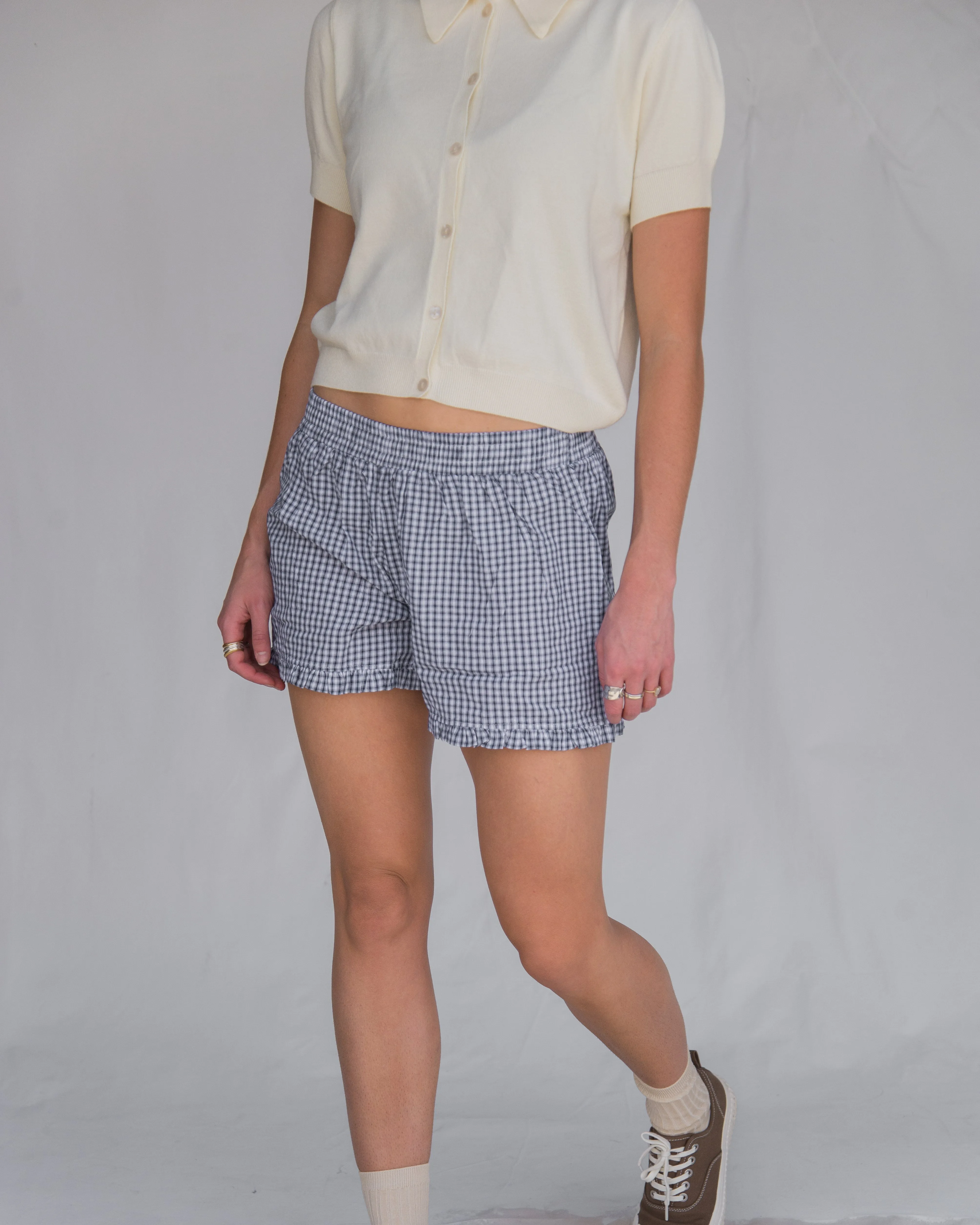 Boxer Shorts in Blue Plaid sold by sonderhaus product image thumbnail 3