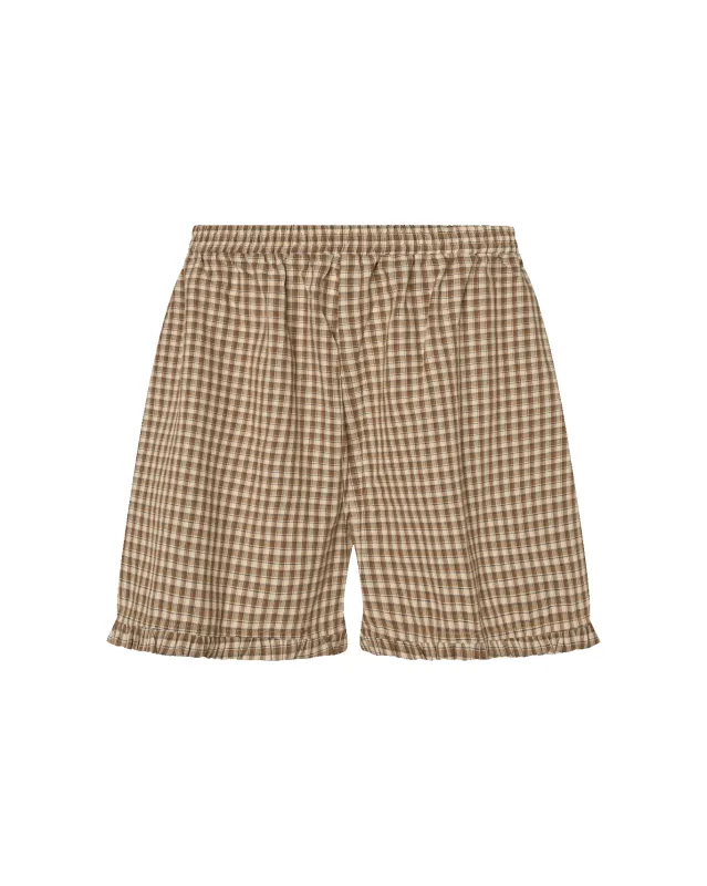 Boxer Shorts in Brown Plaid - Preorder made by sonderhaus