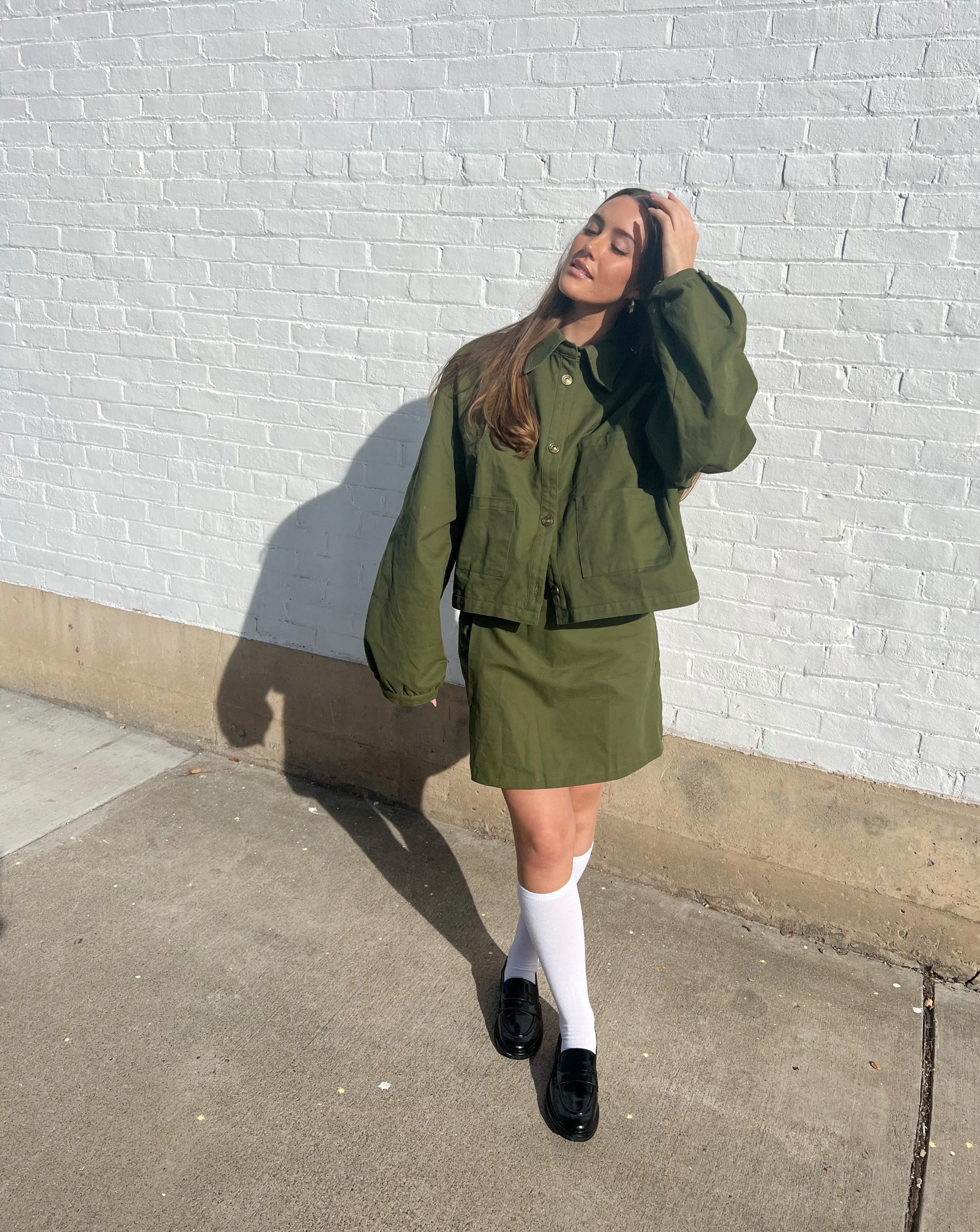 The Amelie Jacket - Army Green sold by sonderhaus product image thumbnail 3