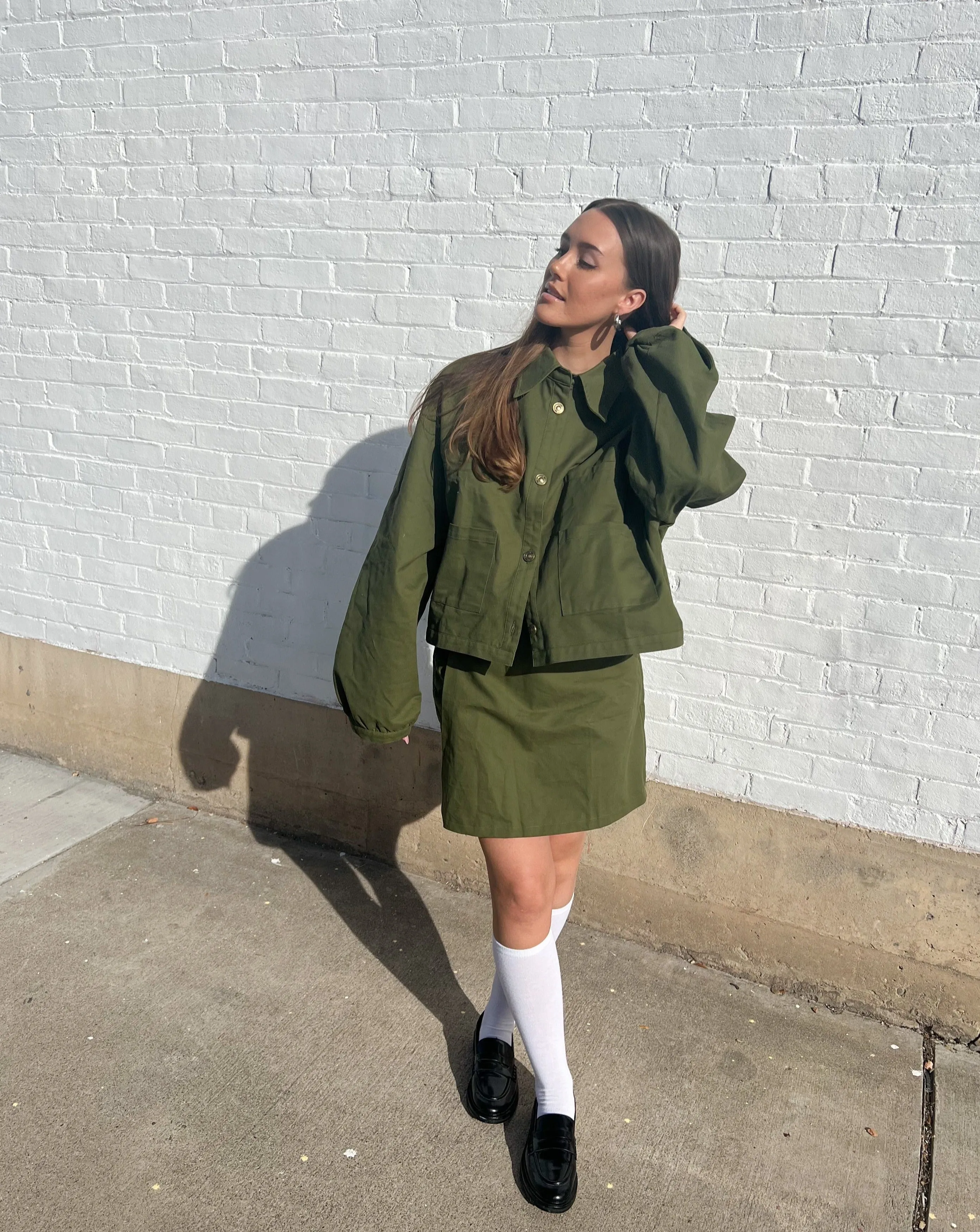 The Amelie Jacket - Army Green sold by sonderhaus