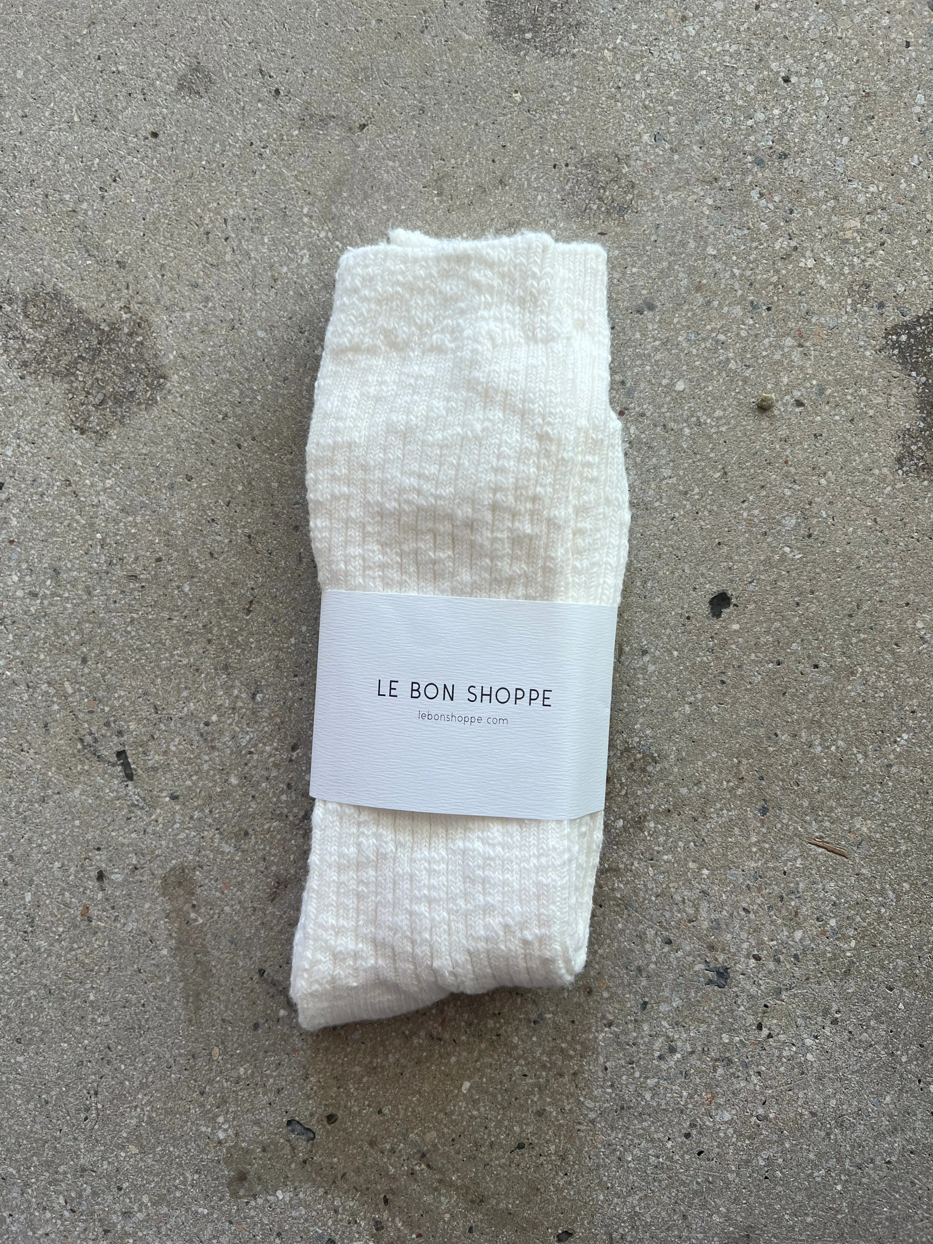 Cottage Socks - White Linen sold by sonderhaus product image thumbnail 2