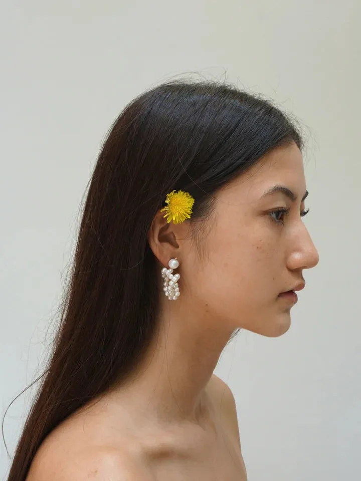 Knot Pearl Earrings sold by sonderhaus product image thumbnail 2