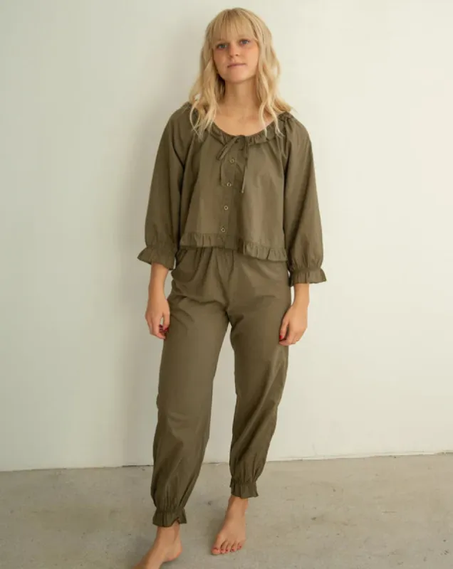 The Ophelia Pant - Olive sold by sonderhaus
