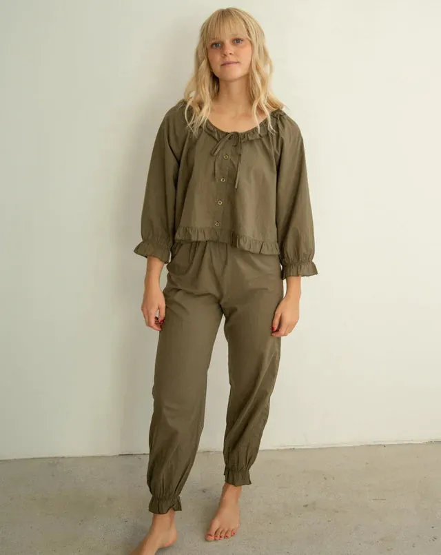 The Ophelia Pant - Olive sold by sonderhaus