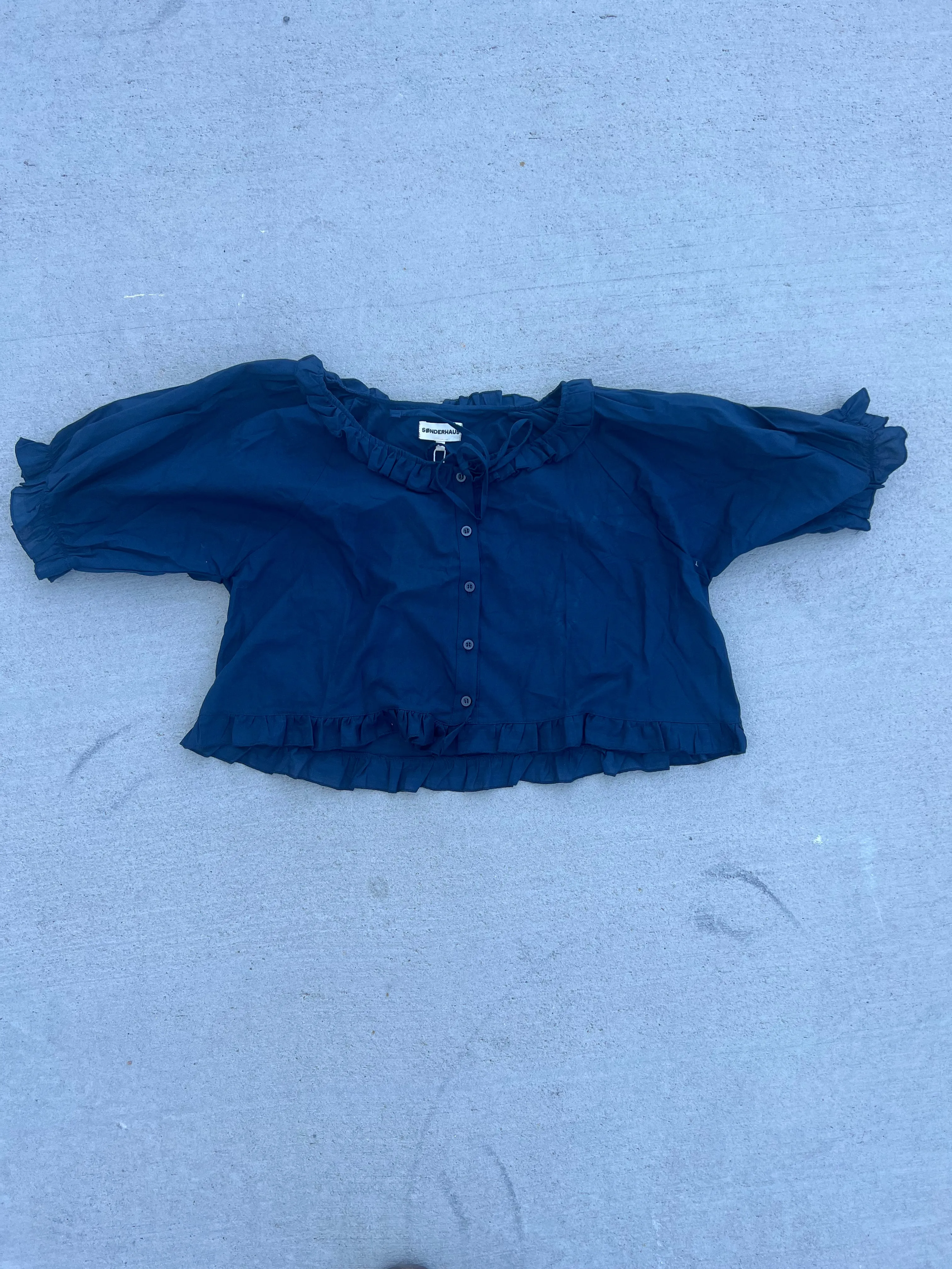 Seconds - The Romeo Sleep Set Top (Navy) sold by sonderhaus product image thumbnail 2