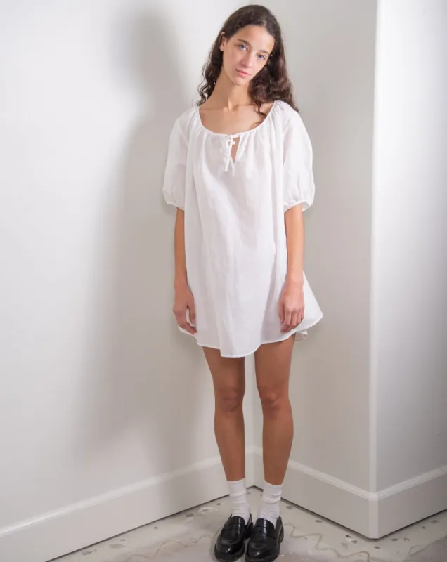 The Lawn Dress - White sold by sonderhaus