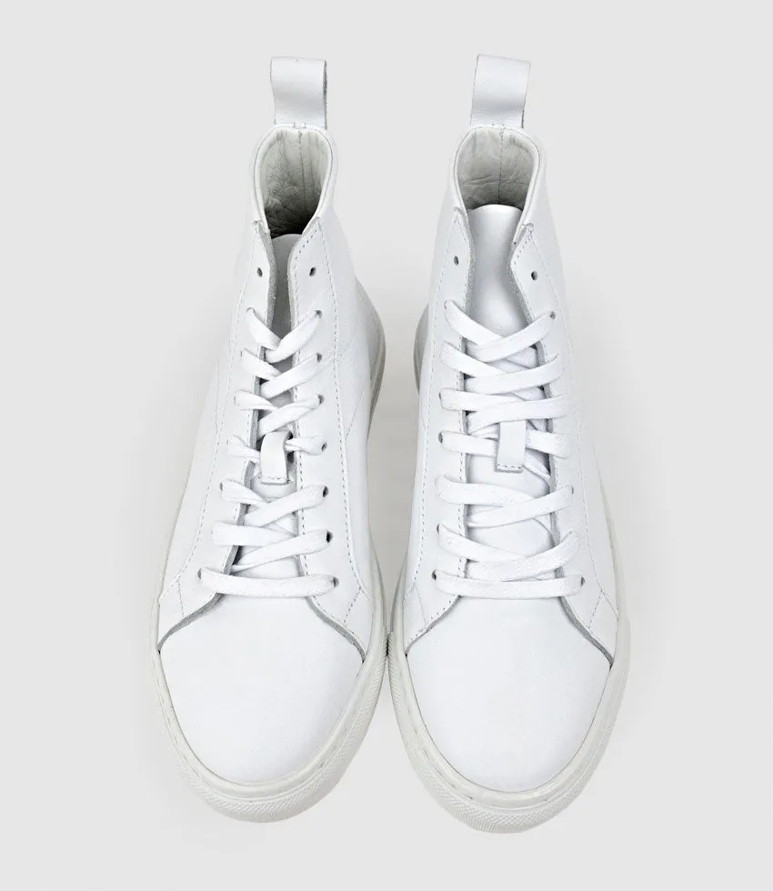 JOSEF High Top Sneaker in White sold by Edward Meller product image thumbnail 4