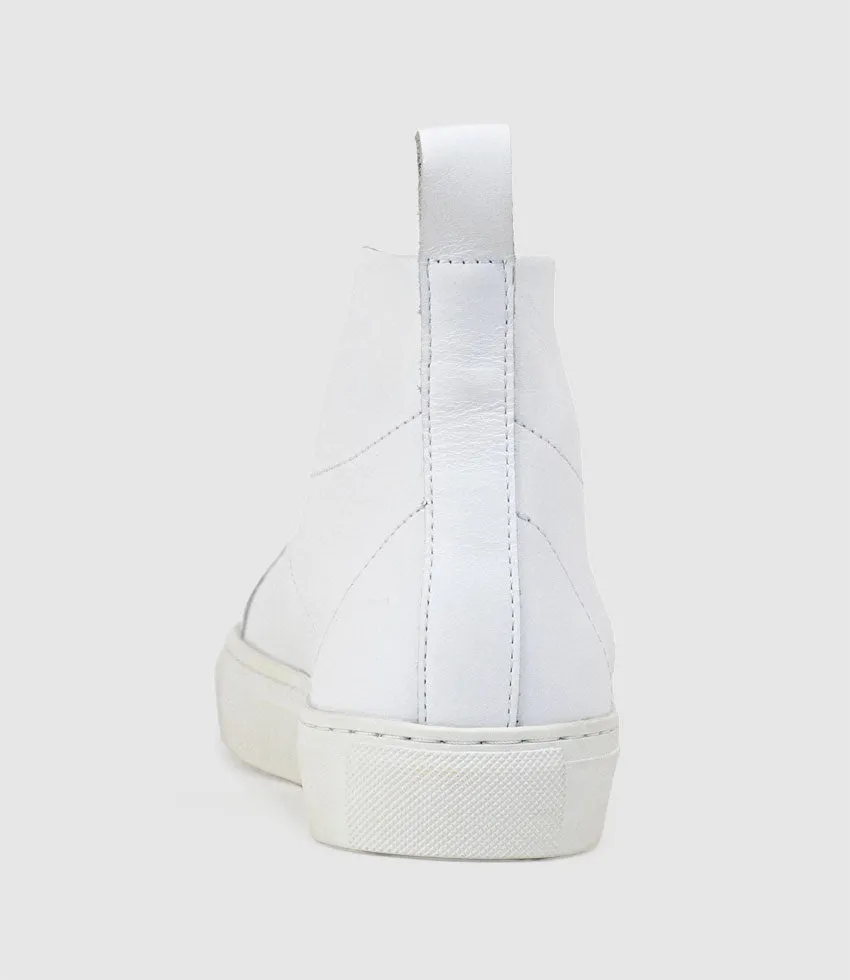 JOSEF High Top Sneaker in White sold by Edward Meller product image thumbnail 3