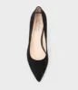 AMOS85 Pump with Louis Heel in Black Suede sold by Edward Meller