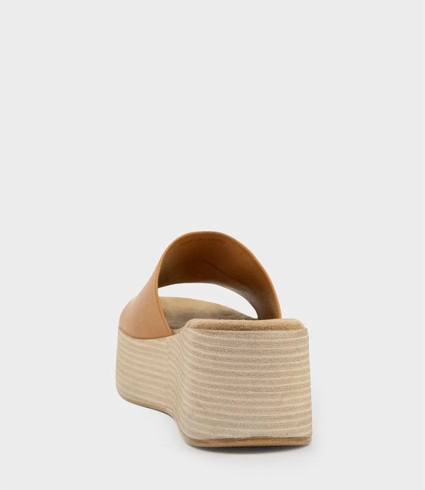 LEVON Slide on Wedge in Tan sold by Edward Meller product image thumbnail 3