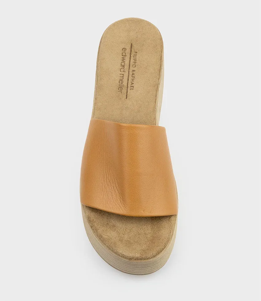 LEVON Slide on Wedge in Tan sold by Edward Meller product image thumbnail 4