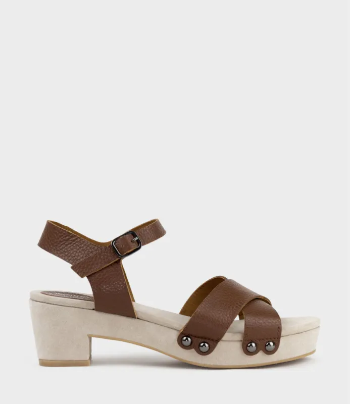 SAMSA65 Studded Sandal on Unit in Tan sold by Edward Meller