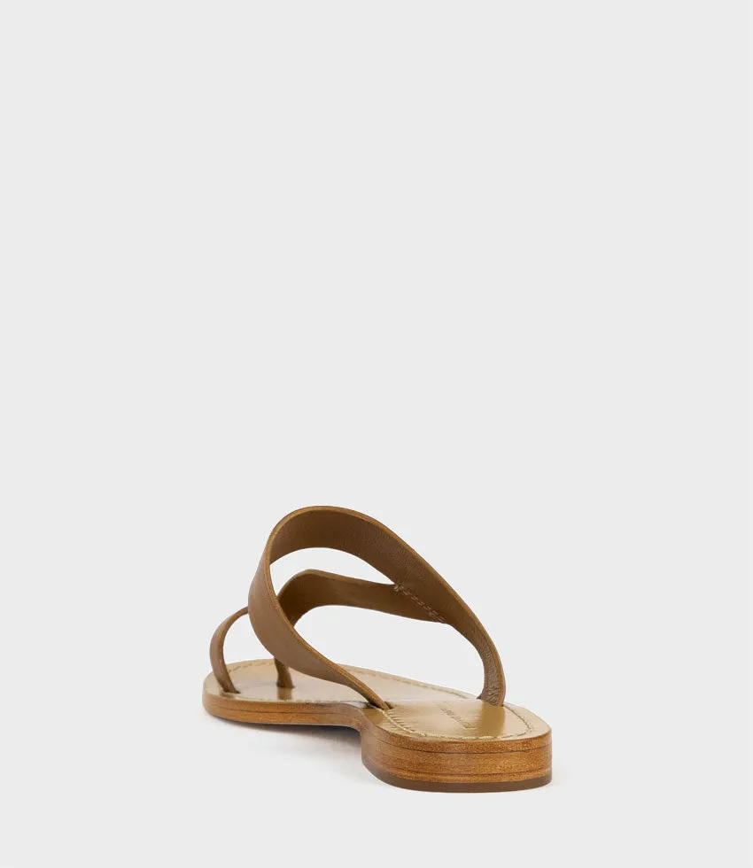 KIRABEE Toe Thong Slide in Tan sold by Edward Meller product image thumbnail 3
