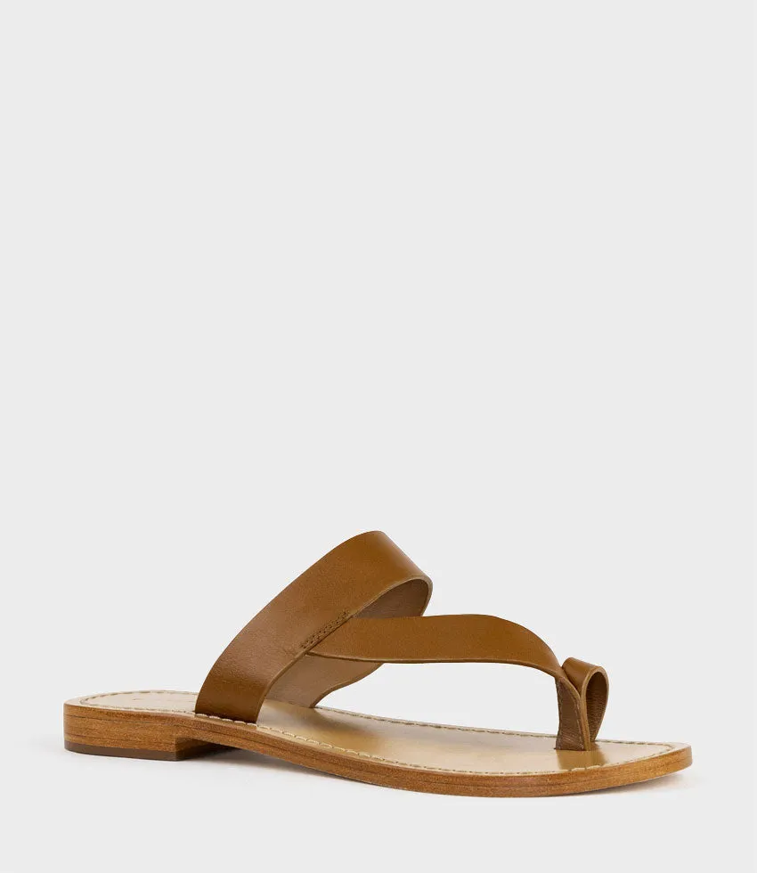 KIRABEE Toe Thong Slide in Tan sold by Edward Meller product image thumbnail 2