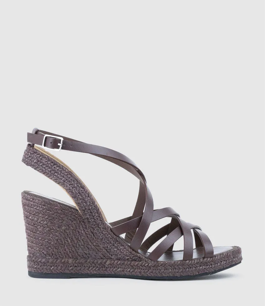 MILENA Strappy Tonal Espadrille in Brown sold by Edward Meller product image thumbnail 2