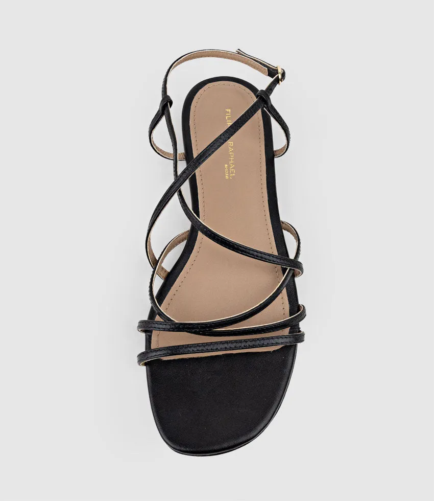 SERVILLE Strappy Sandal in Black sold by Edward Meller product image thumbnail 4
