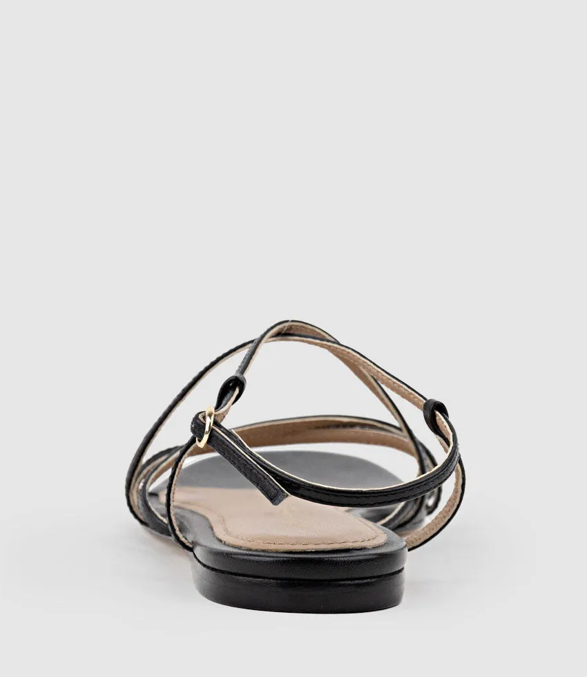 SERVILLE Strappy Sandal in Black sold by Edward Meller product image thumbnail 3