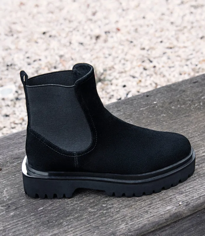 WILMOTT Chukka Boot on EVA Sole in Black Suede sold by Edward Meller