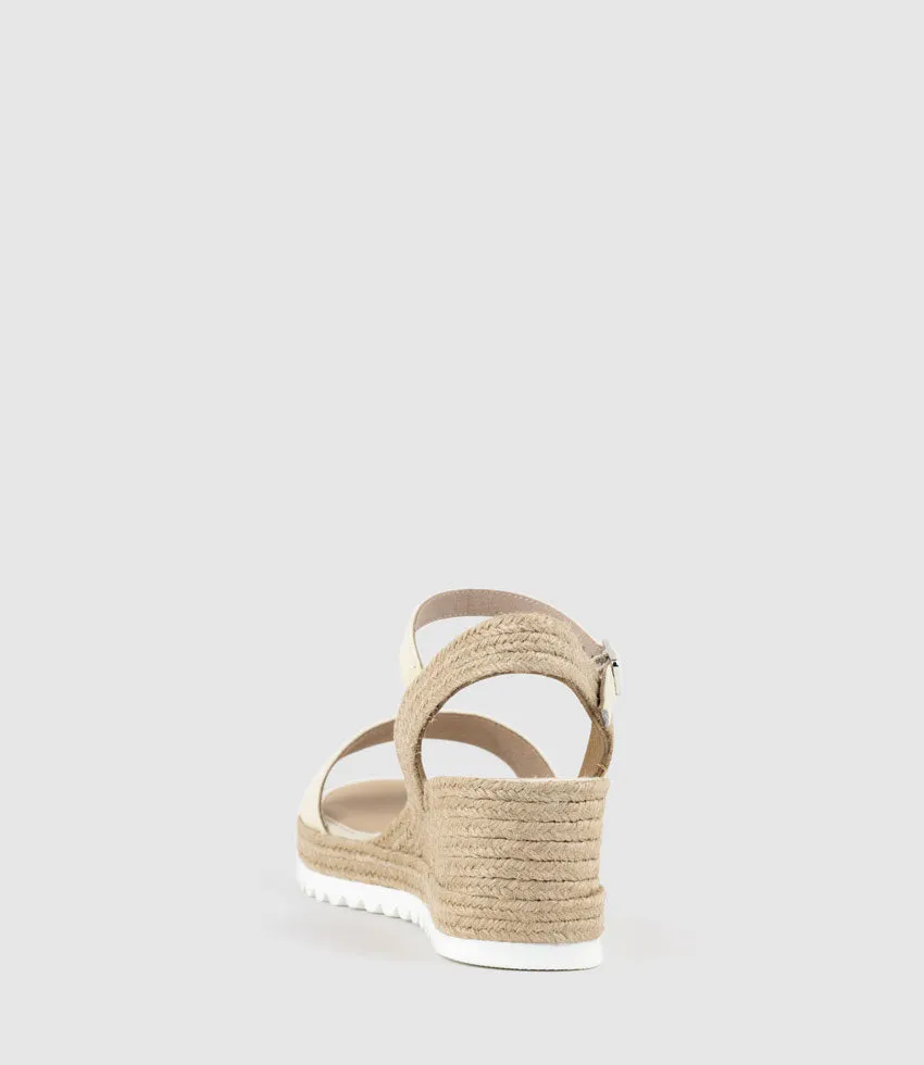 MYLO Single Strap Espadrille in Offwhite sold by Edward Meller product image thumbnail 3