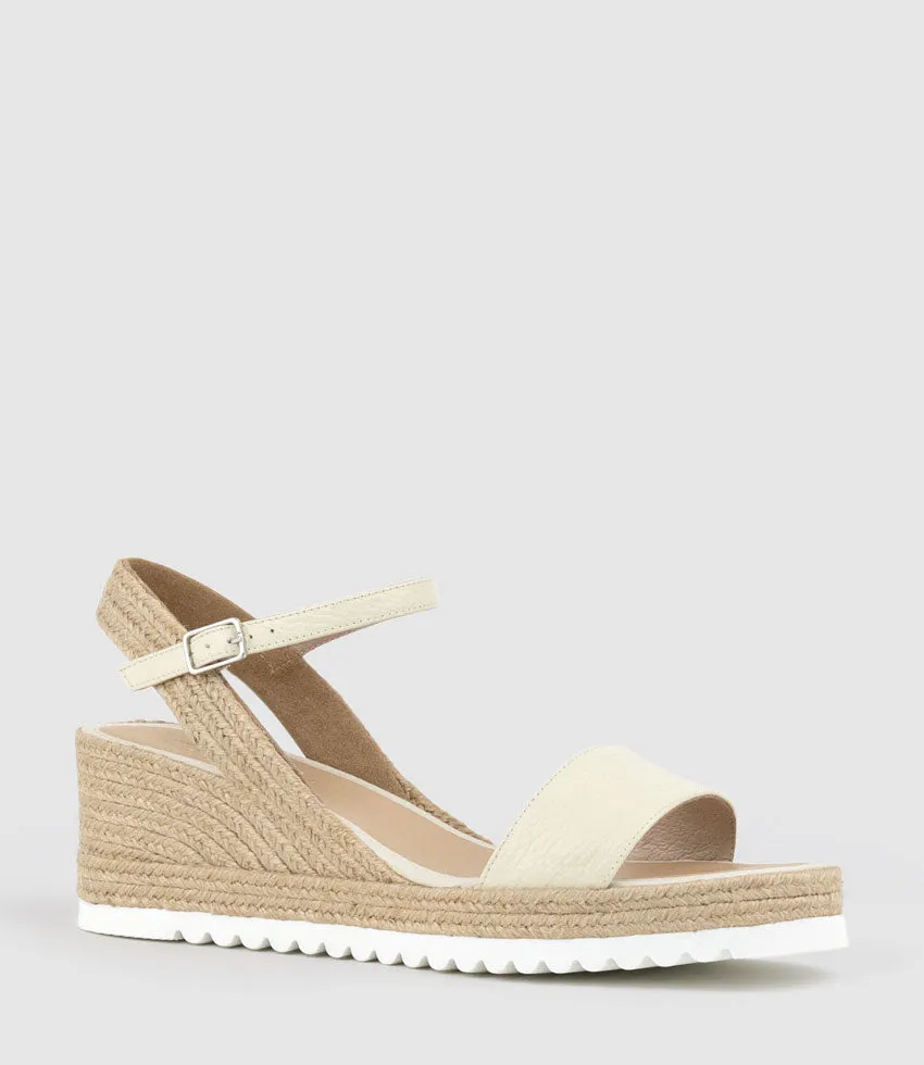 MYLO Single Strap Espadrille in Offwhite sold by Edward Meller product image thumbnail 2
