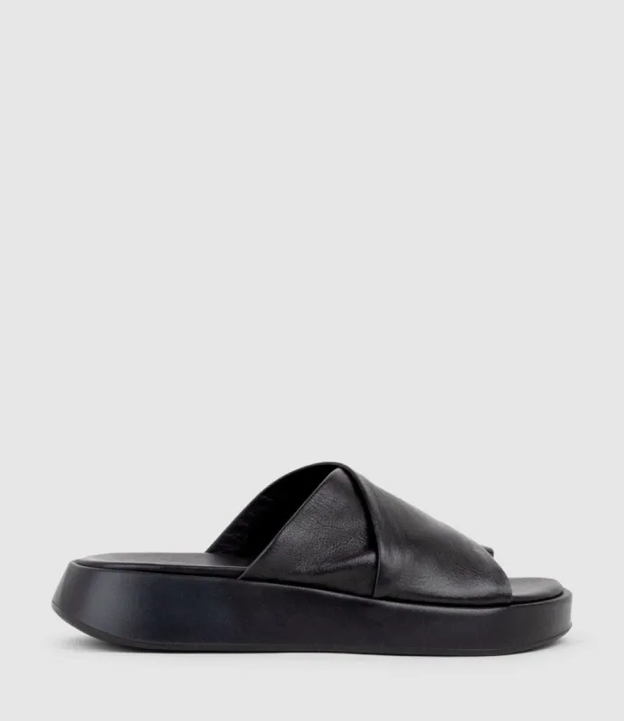 TESLYN Toe Thong Slide on Unit in Black sold by Edward Meller